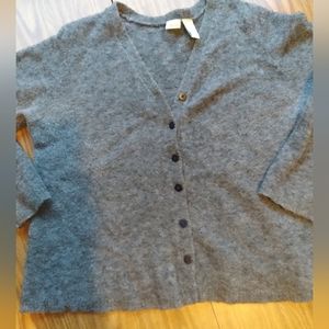 CHARCOAL WOOL 🦙 Cardigan Vintage Linden Hill SZ M/LG